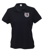 Lady-Fit Black Polo Shirt (Badged)